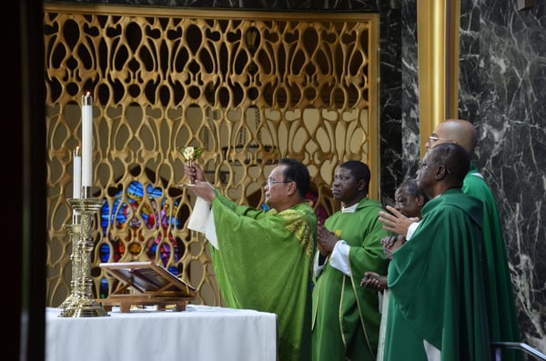 priests celebrating Mass
